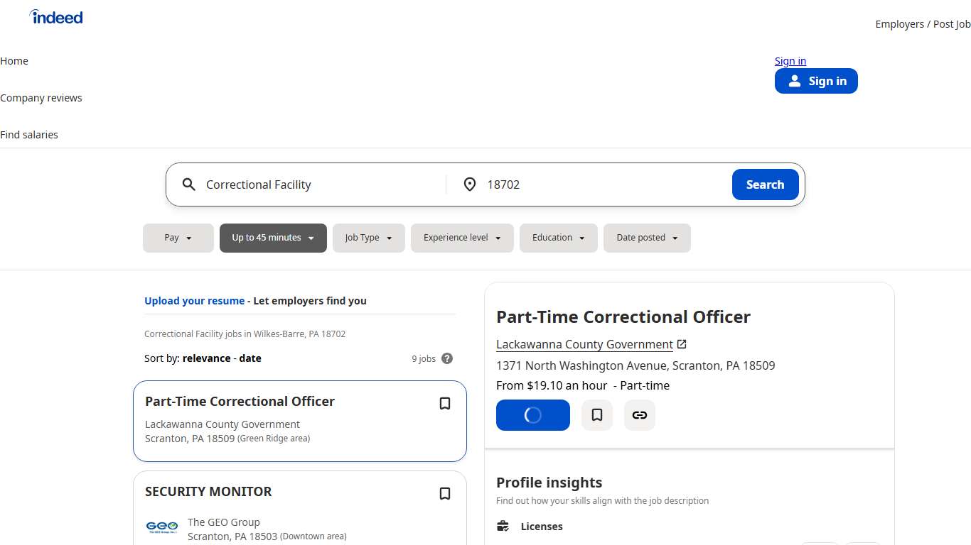 Correctional Facility Jobs, Employment in Wilkes-Barre, PA 18702 | Indeed